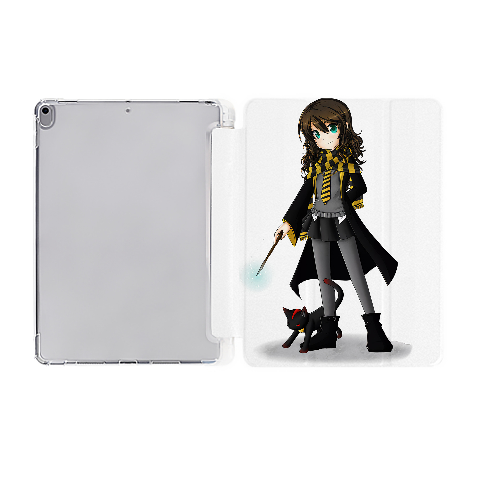 （画像用） Harry Potter ハリー・ポッターシリーズ IPad ケース ペン収納付き 三つ折りスタンド PUレザー×シリコン 対応機種9.5/10.5/10.9インチ
